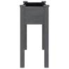 Planter with Liner Grey 71x37x76 cm - Solid Wood Fir