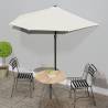 Balcony Parasol with Aluminium Pole Sand 270x144 cm Half Colour sand Quantity in Package 1 