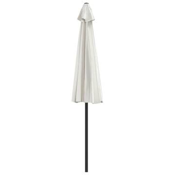 Balcony Parasol with Aluminium Pole Sand | 270x144 cm Half