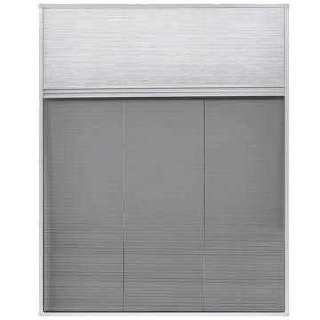 Plisse Insect Screen for Windows - 80x100 cm with Shade