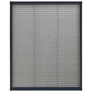 Plisse Insect Screen for Windows - Anthracite 60x80cm