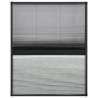 Plisse Insect Screen for Windows - 60x80 cm Aluminium