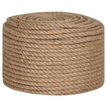 Jute Rope 25m Long - 14mm Thick for Crafts & Gardening