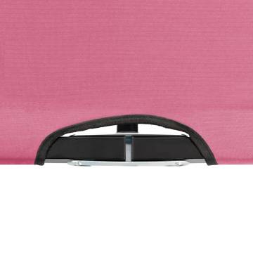 Two Person Folding Sun Lounger - Pink Steel | HipoMarket