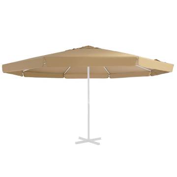 Replacement Fabric for Outdoor Parasol - Taupe 500 cm