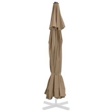 Replacement Fabric for Outdoor Parasol - Taupe 500 cm