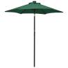 Parasol with LED Lights Green 200x211 cm Aluminium Colour green Quantity in Package 1 