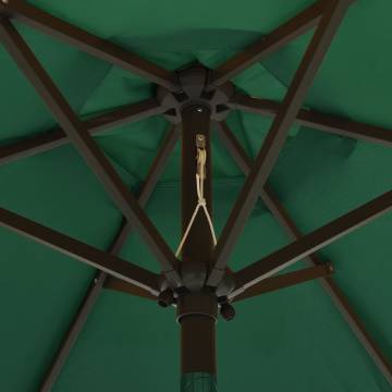 LED Green Parasol 200x211 cm | Durable & Stylish Design