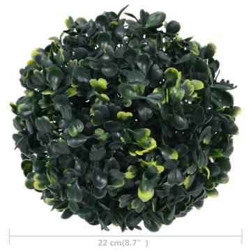 Artificial Boxwood Balls 2 pcs - 22 cm - Outdoor & Indoor Decor