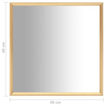 Elegant Gold 40x40 cm Mirror | Minimalist Home Decoration