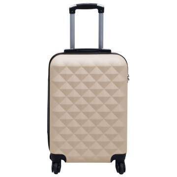 Hardcase Trolley Gold ABS - Durable & Stylish Suitcase