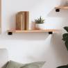 Wall Shelf Light Brown - Solid Oak Wood | HipoMarket UK