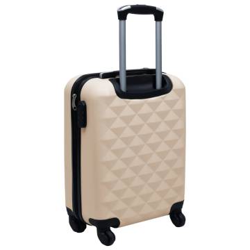 Hardcase Trolley Gold ABS - Durable & Stylish Suitcase