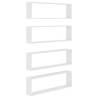 Elegant White Wall Cube Shelf Set - 4 pcs | Hipomarket