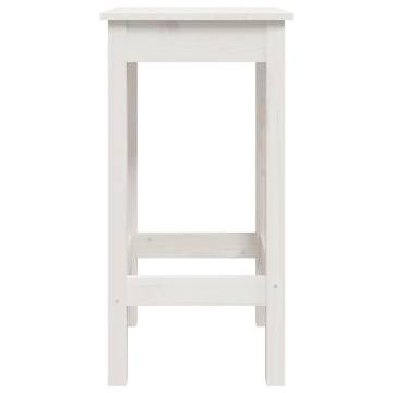 Bar Chairs 2 pcs White - Solid Pine Wood for Your Home Decor