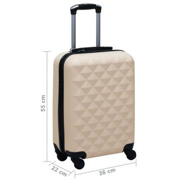 Hardcase Trolley Gold ABS - Durable & Stylish Suitcase