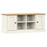 Shoe Bench VIGO White | Solid Pine Wood Entryway Storage