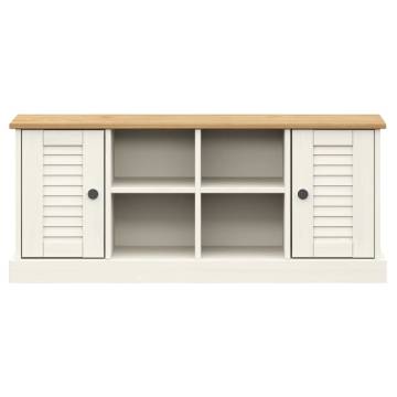 Shoe Bench VIGO White | Solid Pine Wood Entryway Storage