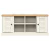 Shoe Bench VIGO White | Solid Pine Wood Entryway Storage