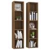 CD Cabinets 2 pcs - Brown Oak, Engineered Wood - Hipomarket