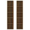 CD Cabinets 2 pcs - Brown Oak, Engineered Wood - Hipomarket