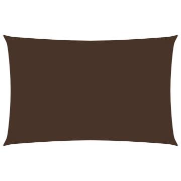 Sunshade Sail Oxford Fabric 5x8m - Brown Rectangular Canopy