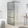 Walk-in Shower Wall 80x195cm Dark ESG Glass Black Colour black Size 80 x 195 cm Model dark black 