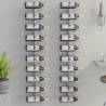 Wall-mounted Wine Rack for 10 Bottles 2 pcs White Metal Colour white Quantity in Package 1 Number of 2 Number of Bottles 10 