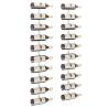 Wall-Mounted Wine Rack for 10 Bottles - Stylish & Durable White Metal