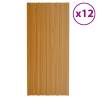 Roof Panels 12 pcs Galvanised Steel Light Wood 100x45 cm Colour light wood Size 100 x 45 cm Quantity in Package 12 