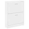 Shoe Cabinet White 59x17x81 cm - Stylish Storage Solution