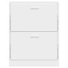 Shoe Cabinet White 59x17x81 cm - Stylish Storage Solution