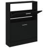 Shoe Cabinet Black 59x17x81 cm - Stylish Storage Solution