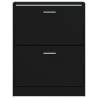 Shoe Cabinet Black 59x17x81 cm - Stylish Storage Solution