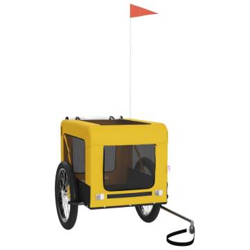 Pet Bike Trailer - Yellow & Black Oxford Fabric | Hipo Market