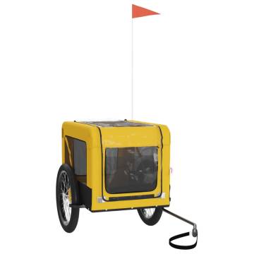 Pet Bike Trailer - Yellow & Black Oxford Fabric | Hipo Market