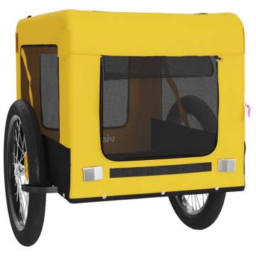 Pet Bike Trailer - Yellow & Black Oxford Fabric | Hipo Market