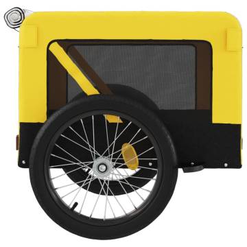 Pet Bike Trailer - Yellow & Black Oxford Fabric | Hipo Market