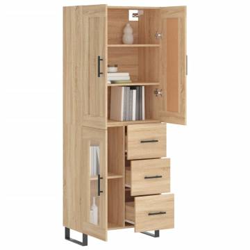 Highboard Sonoma Oak - Stylish Storage Solution | HipoMarket