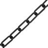 Warning Chain Black 100 m Ø8 mm - Durable Plastic Safety Barrier