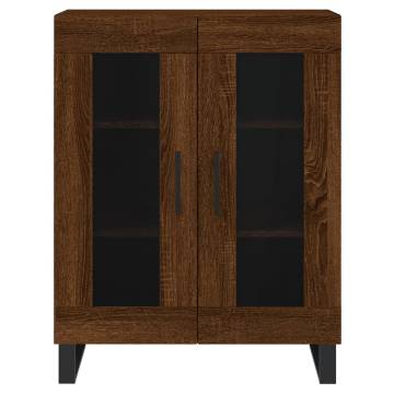 Stylish Highboard Brown Oak - 69.5x34x180 cm | HipoMarket