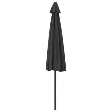 Balcony Parasol with Aluminium Pole Anthracite 300x155 cm