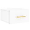 Wall-mounted Bedside Cabinet White 35x35 cm | HipoMarket