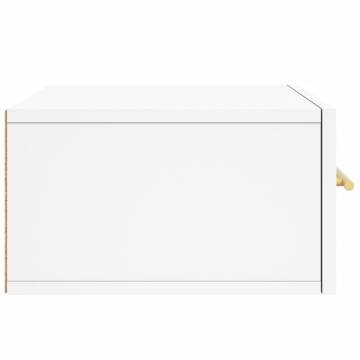 Wall-mounted Bedside Cabinet White 35x35 cm | HipoMarket