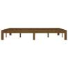 Honey Brown Solid Wood Bed Frame 160x200 cm - HipoMarket