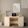 Desk 140x50x75 cm Solid Wood Pine Colour natural 