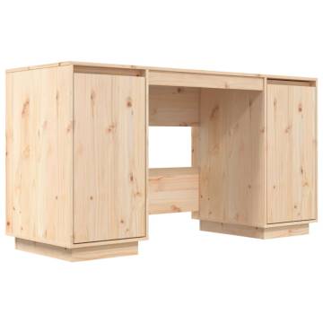 Solid Wood Pine Desk - 140x50x75 cm | Hipo Market