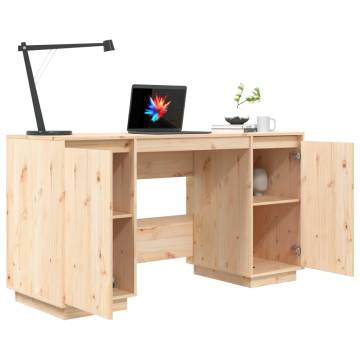 Solid Wood Pine Desk - 140x50x75 cm | Hipo Market