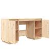 Solid Wood Pine Desk - 140x50x75 cm | Hipo Market