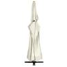 Outdoor Parasol with Aluminium Pole - 600 cm Sand White